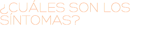 ¿CUÁLES SON LOS SÍNTOMAS?
